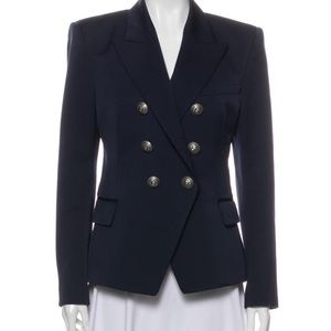 Balmain Navy Blazer Size 44